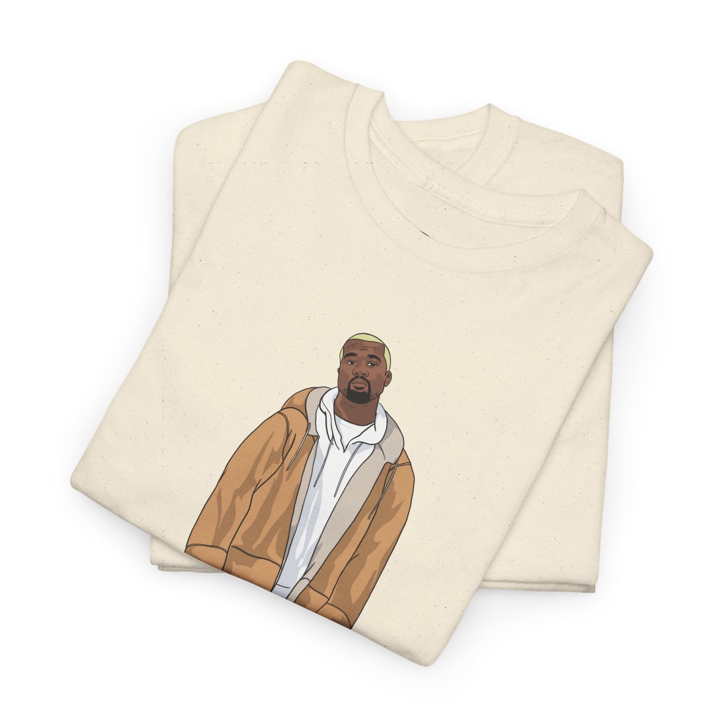 Blonde Ye 450 Cloud Black Tee Heavy Cotton