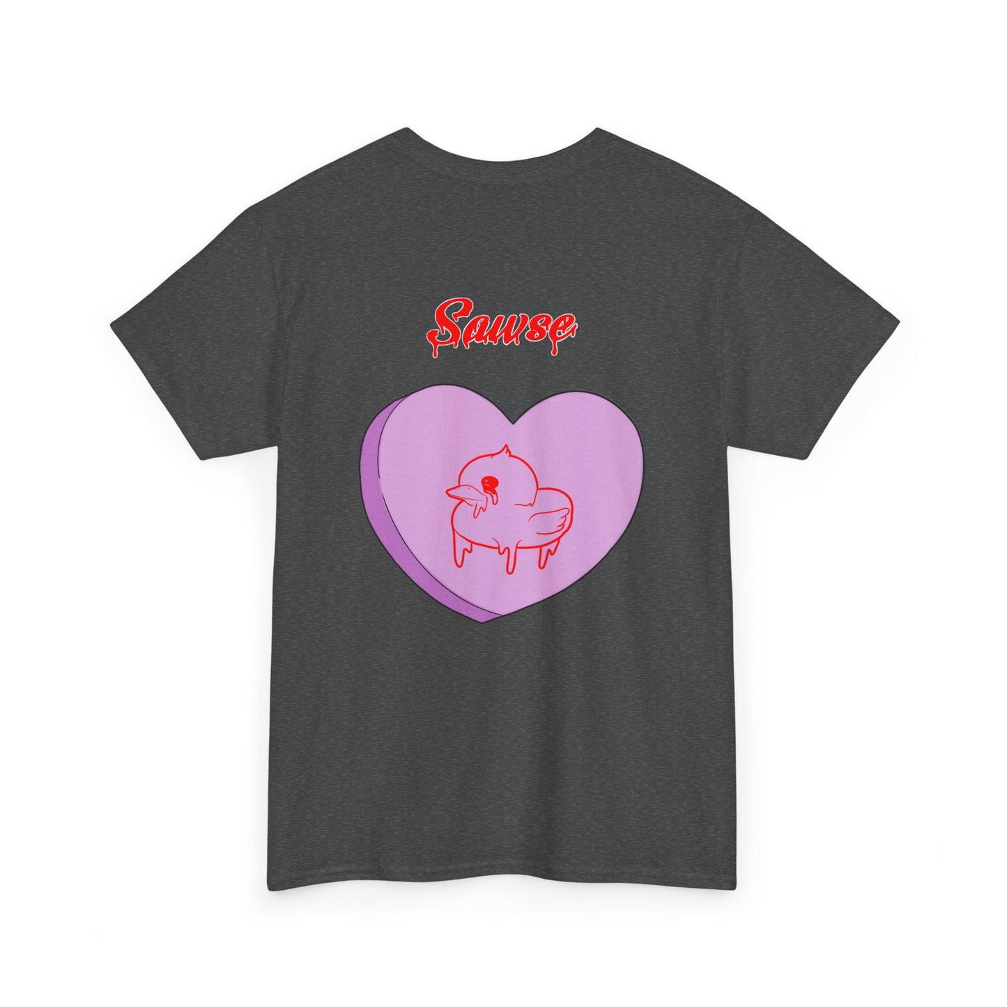 Conversation Heart Duck Sawse Logo Tee Heavy Cotton 03