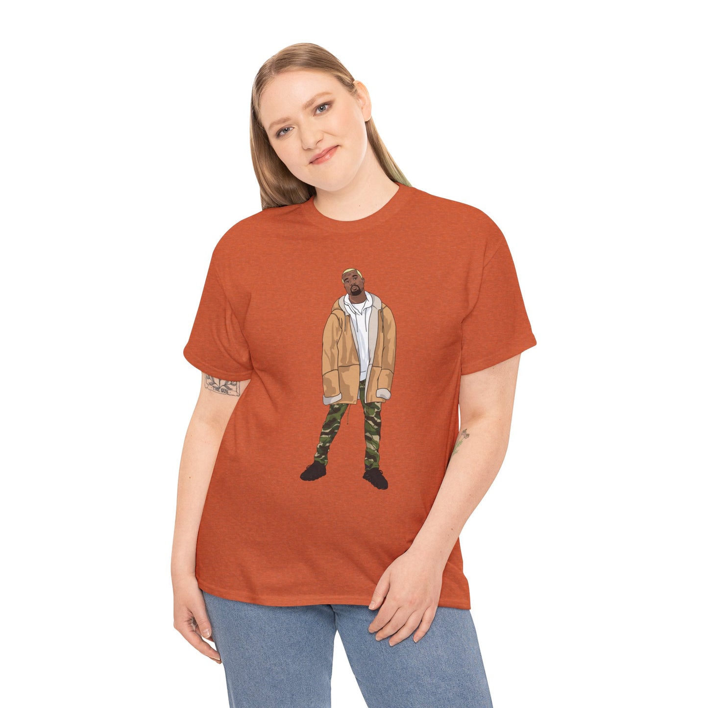 Blonde Ye 450 Cloud Black Tee Heavy Cotton