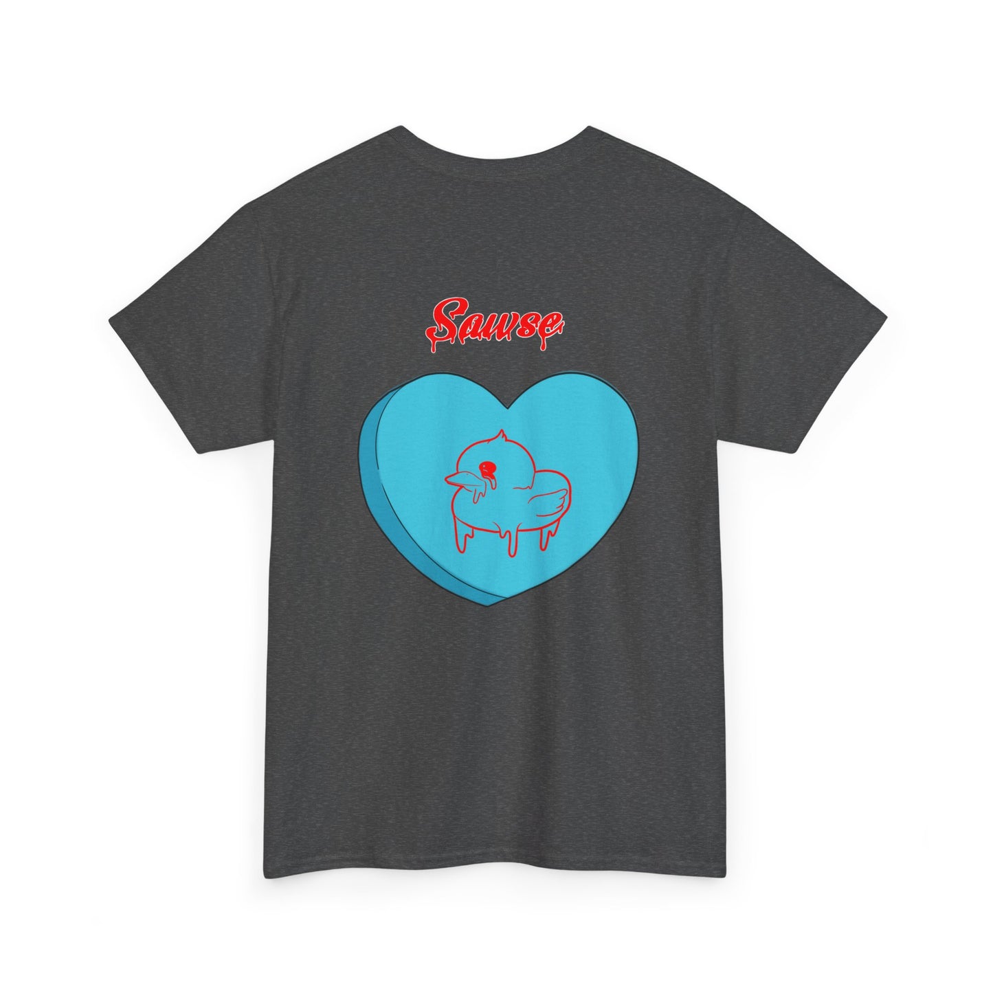 Conversation Heart Duck Sawse Logo Tee Heavy Cotton 06