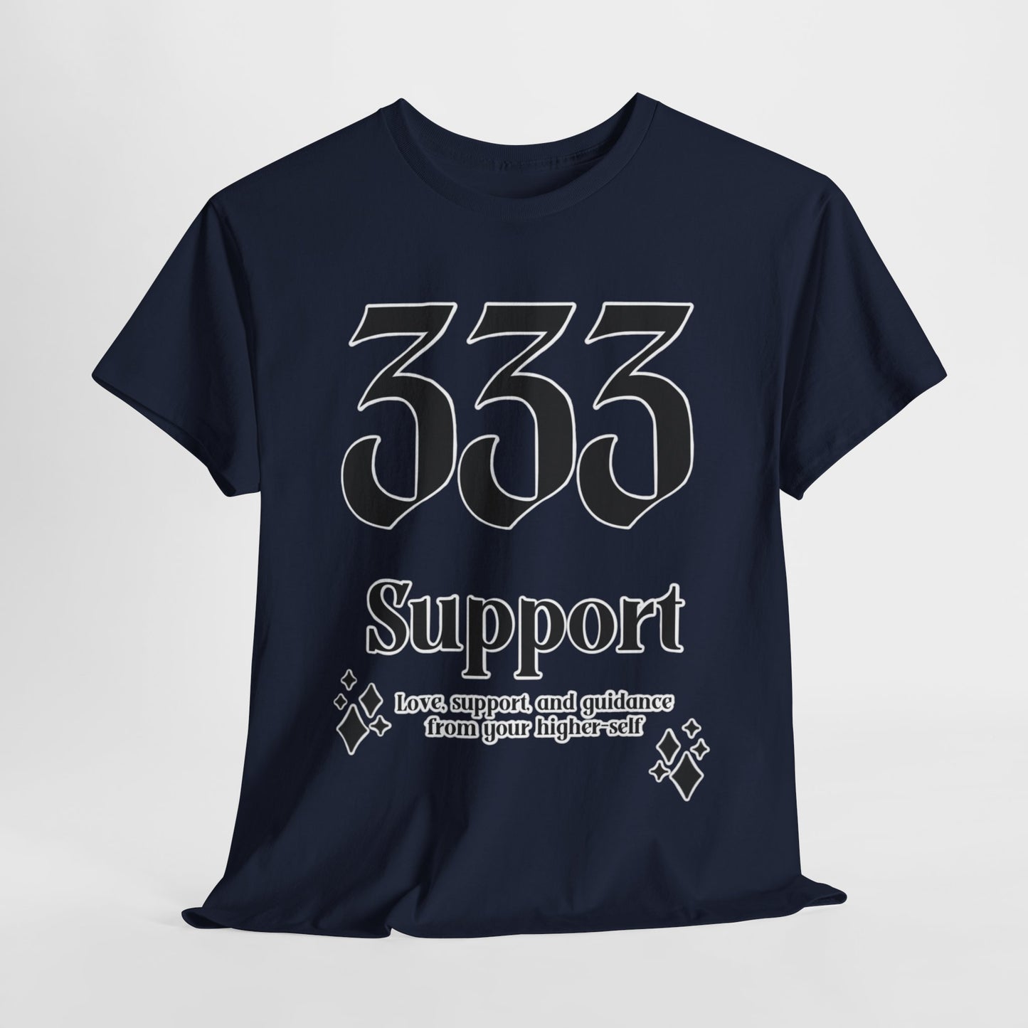 333 Support T-Shirt Angel Numbers x BLK