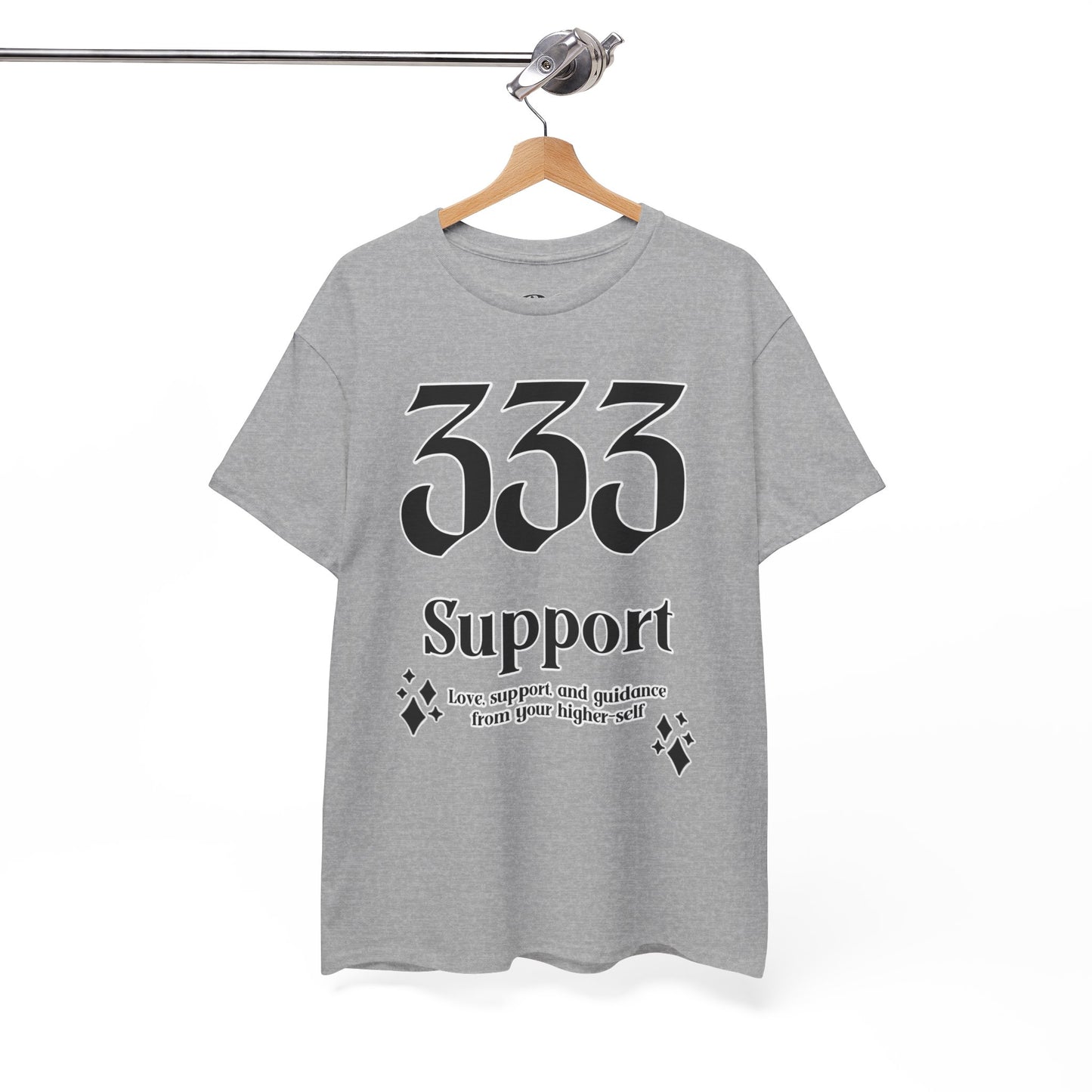 333 Support T-Shirt Angel Numbers x BLK