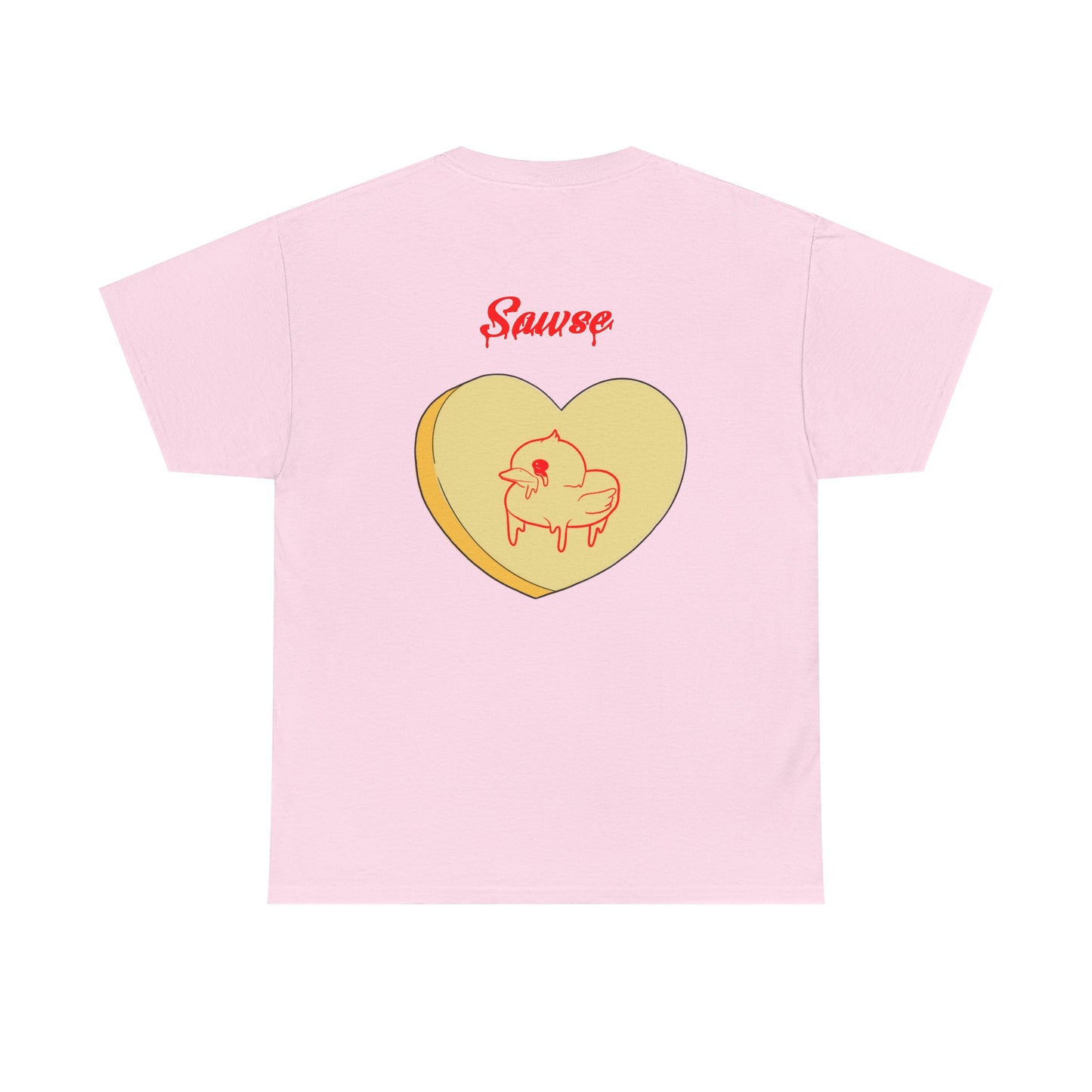 Conversation Heart Duck Sawse Logo Tee Heavy Cotton 04