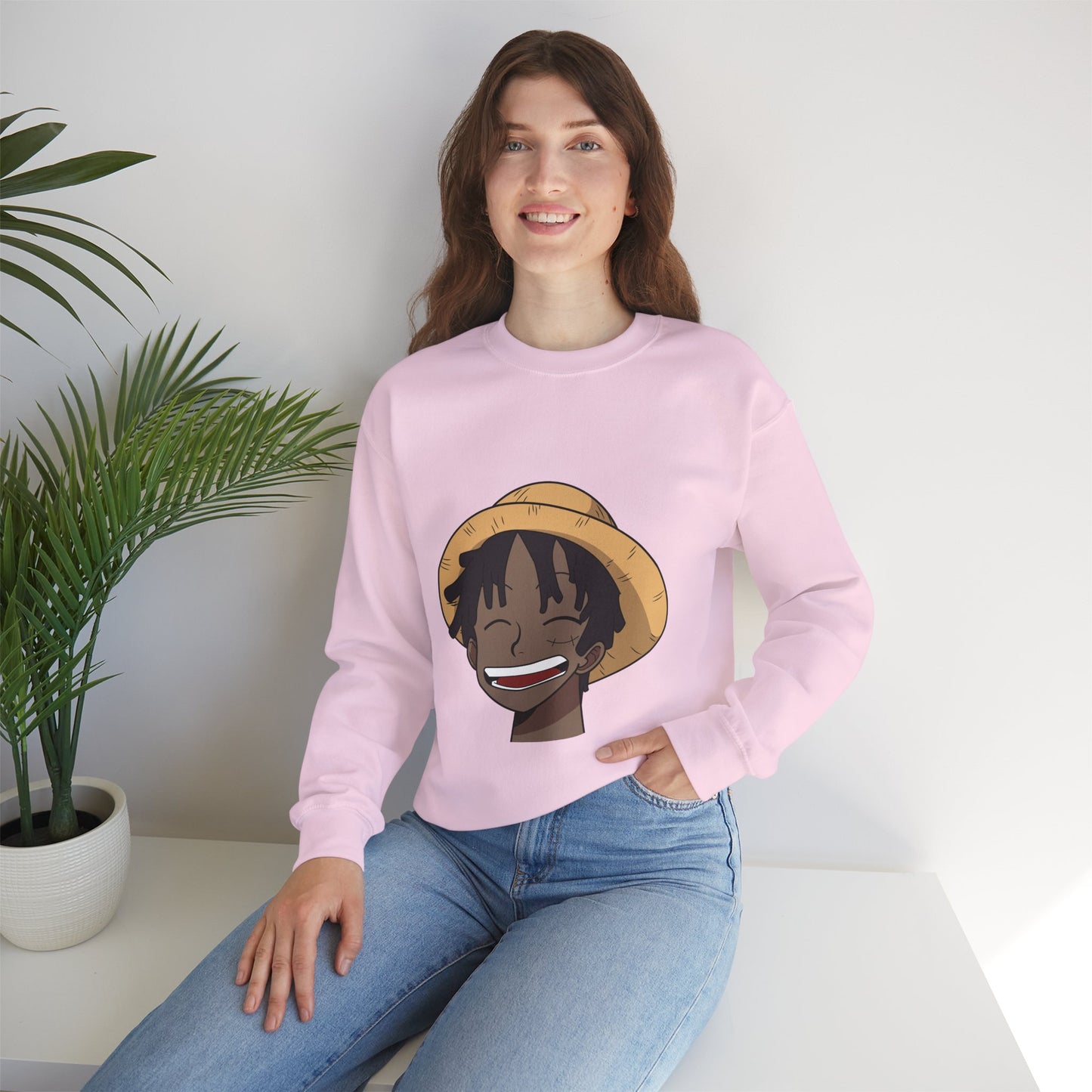 Black Luffy Crewneck Sweatshirt Heavy Blend™