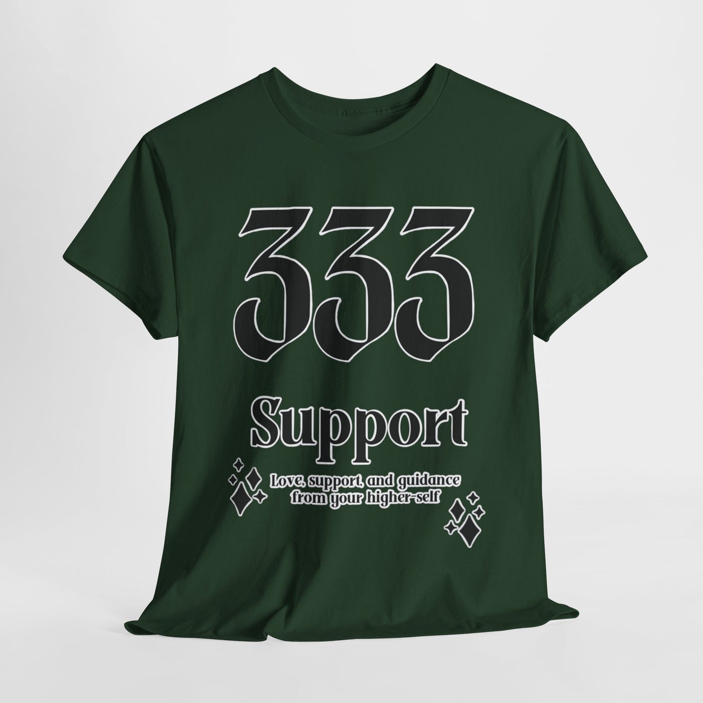 333 Support T-Shirt Angel Numbers x BLK
