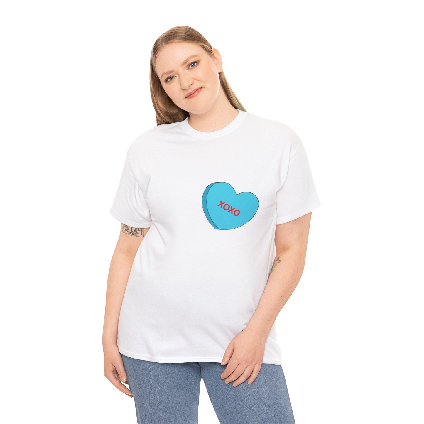Conversation Heart Duck Sawse Logo Tee Heavy Cotton 06