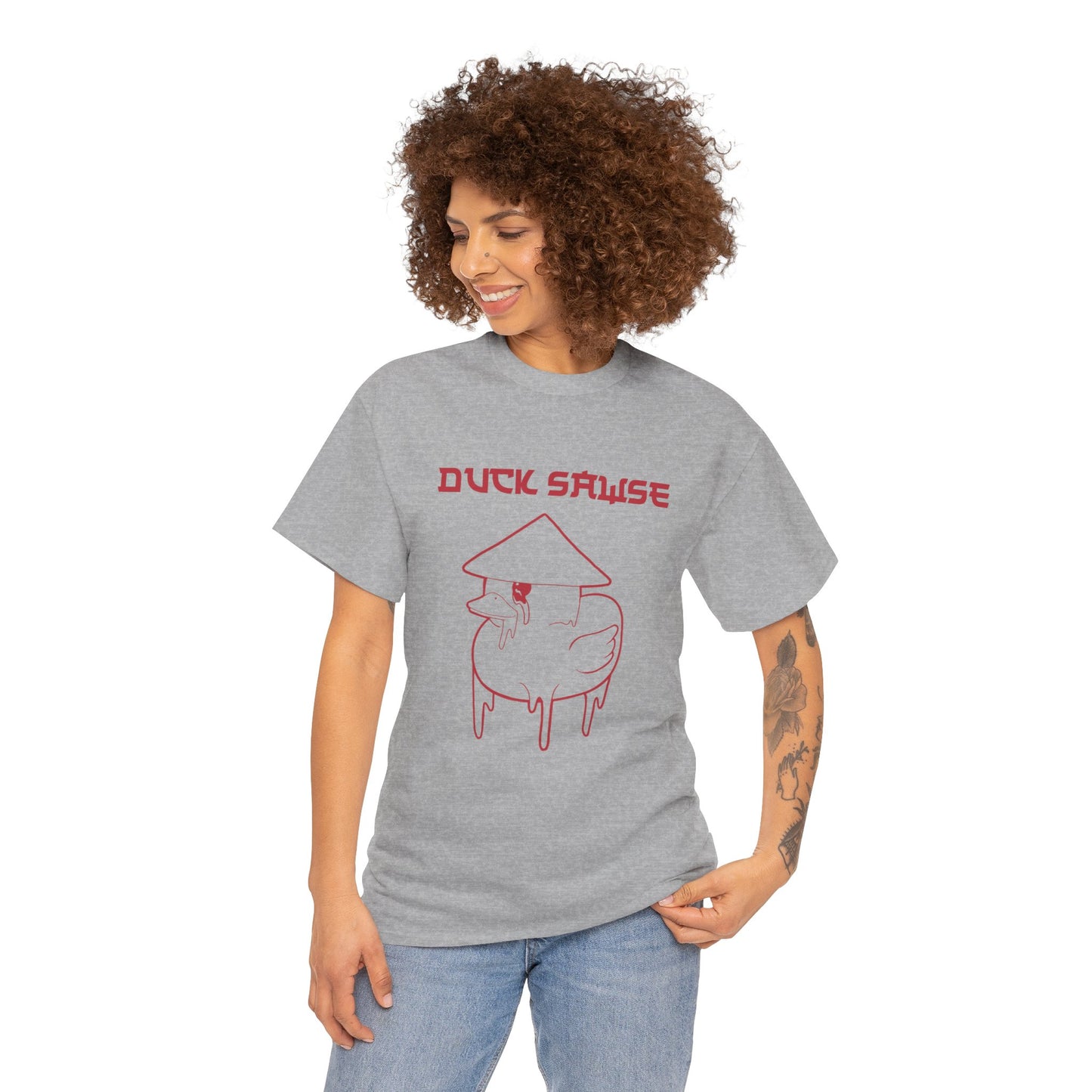 Duck Sawse Chinese Take-Out Logo 100% Cotton Tee