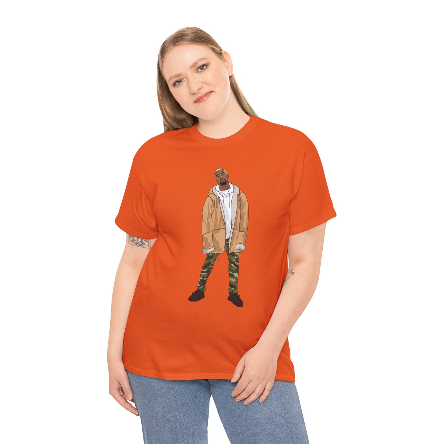 Blonde Ye 450 Cloud Black Tee Heavy Cotton