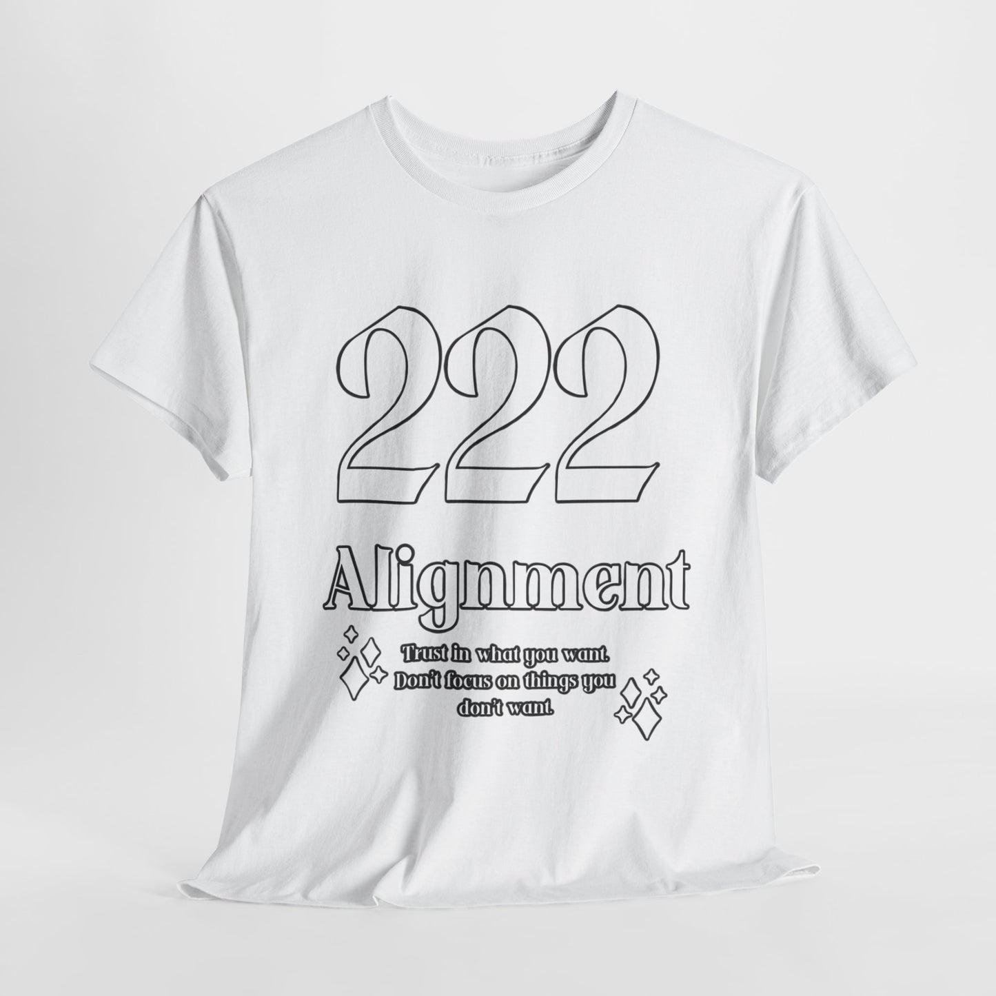 222 Alignment T-Shirt Angel Numbers x WHT