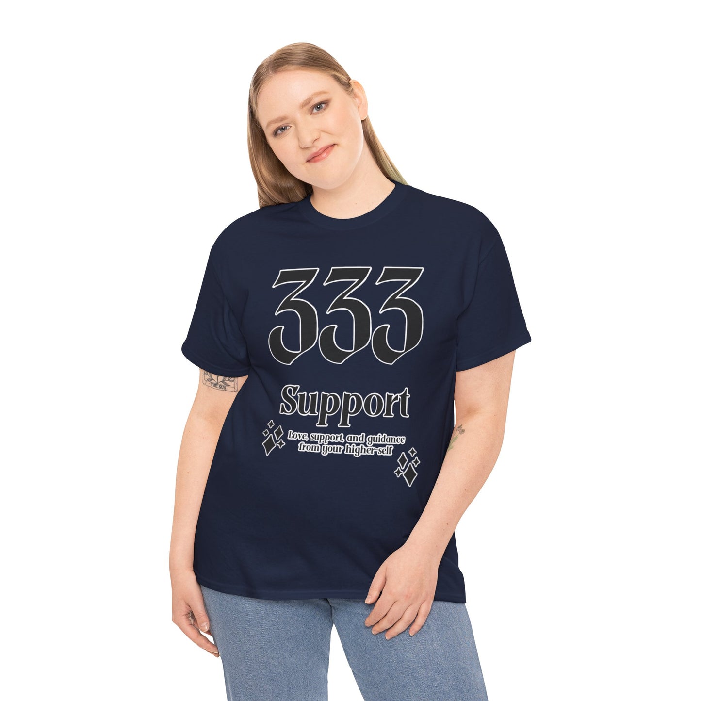 333 Support T-Shirt Angel Numbers x BLK