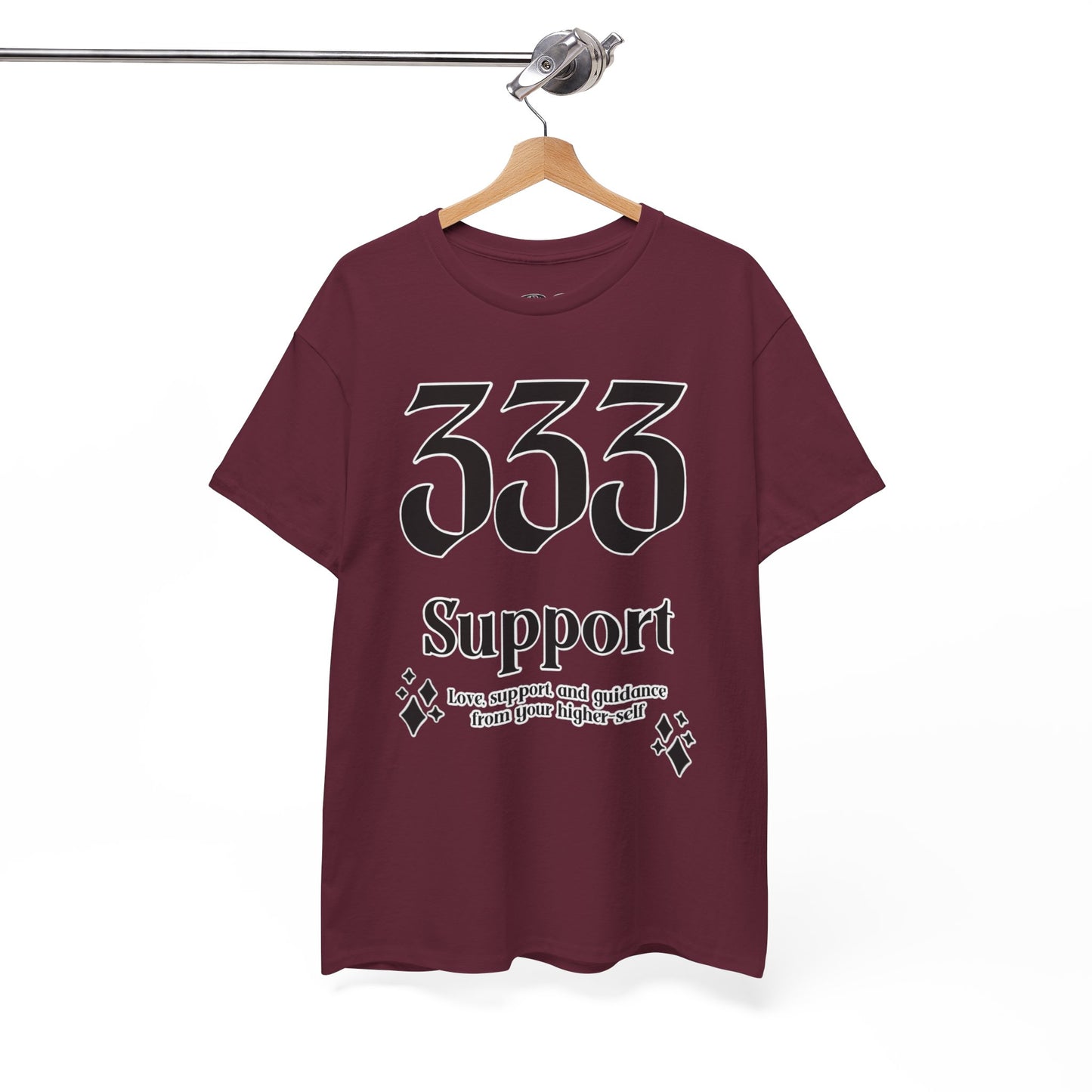 333 Support T-Shirt Angel Numbers x BLK