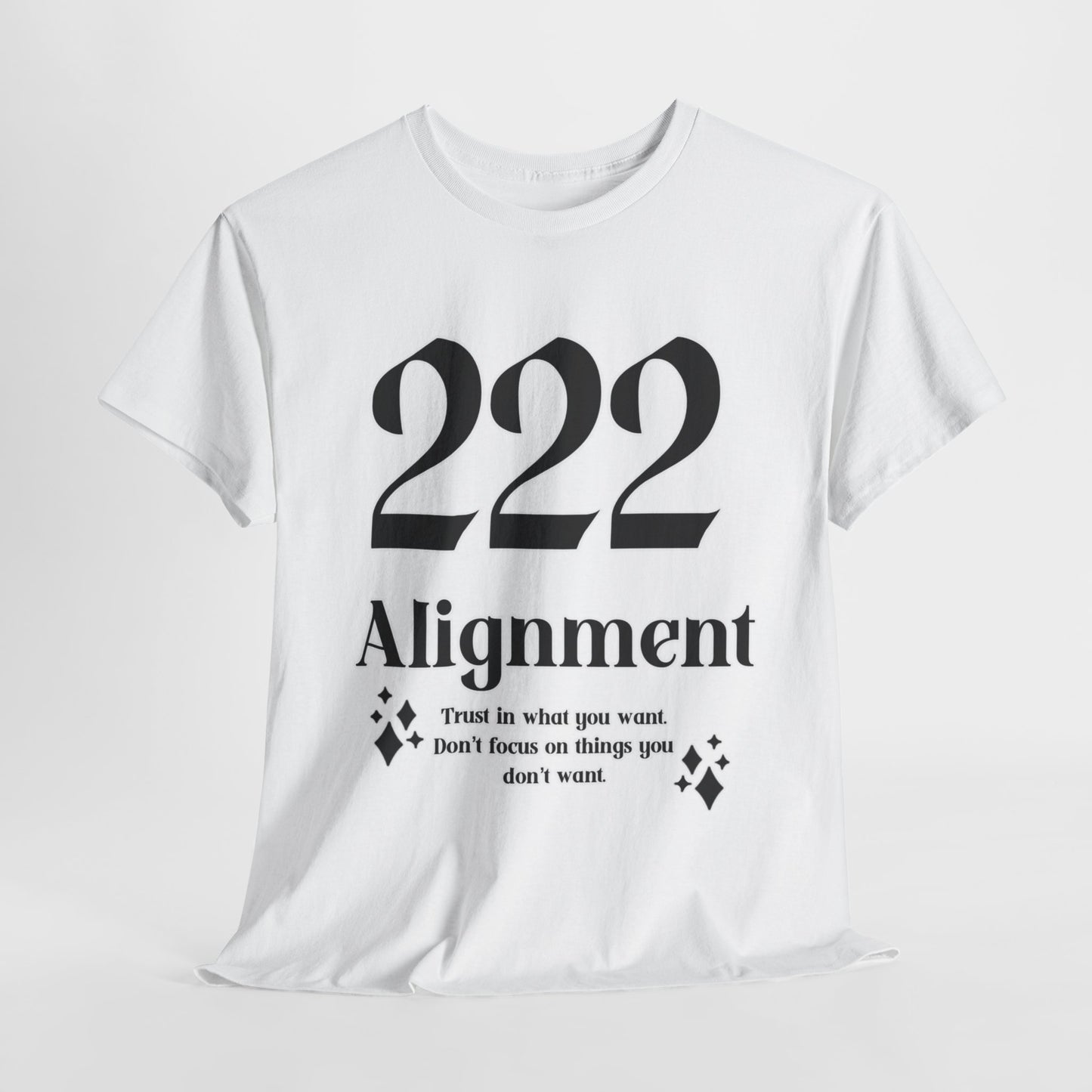222 Alignment T-Shirt Angel Numbers x BLK