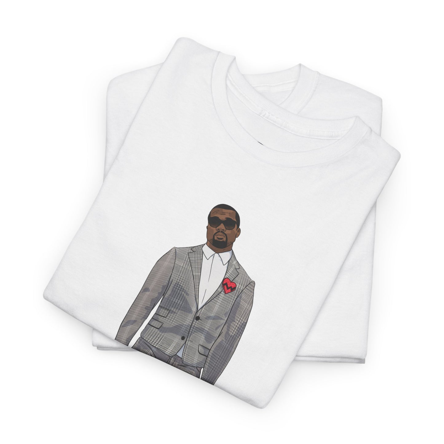 Ye 808 350 Red Stripe Tee Heavy Cotton