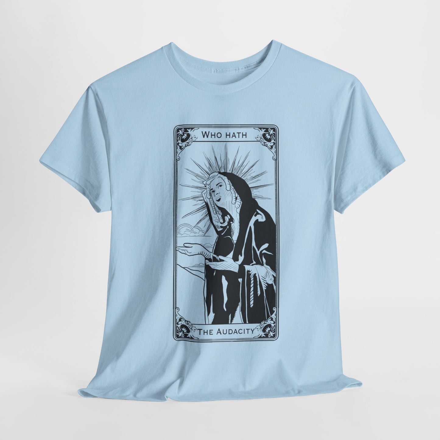 The Audacity Tarot Card 100% Cotton Tee x BLK