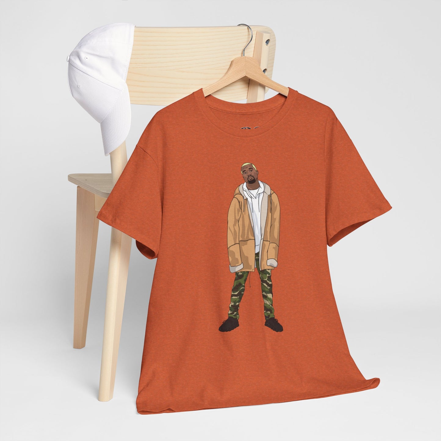 Blonde Ye 450 Cloud Black Tee Heavy Cotton