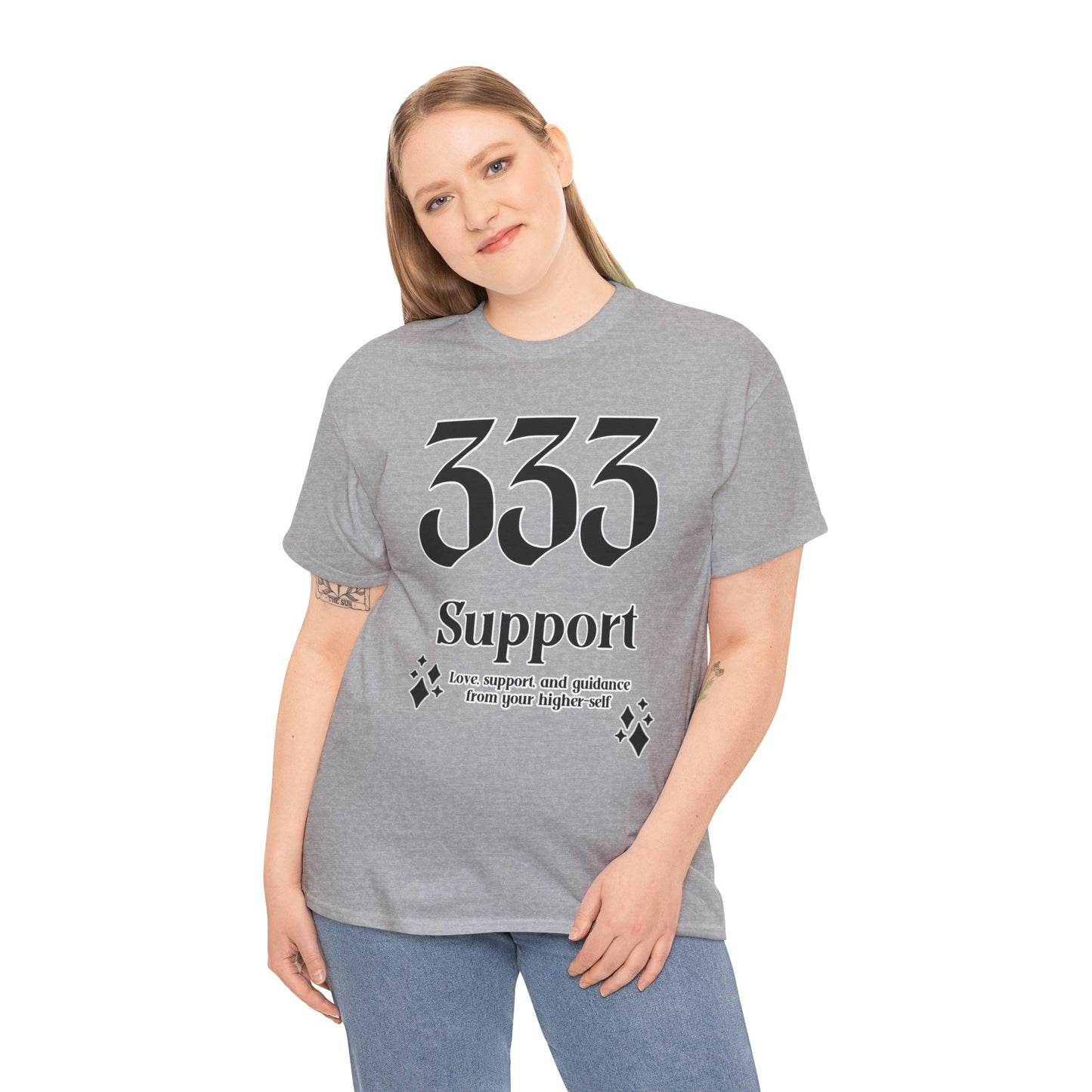 333 Support T-Shirt Angel Numbers x BLK