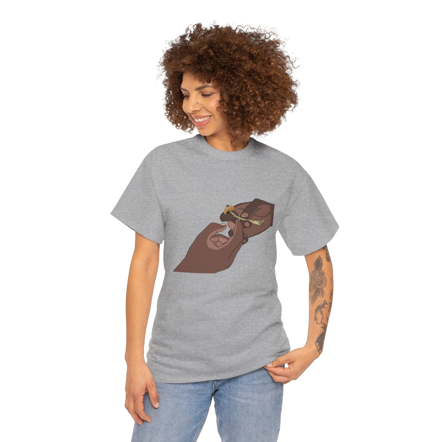“Bros Get High” 100% Cotton Pass Dat Shroom Tee