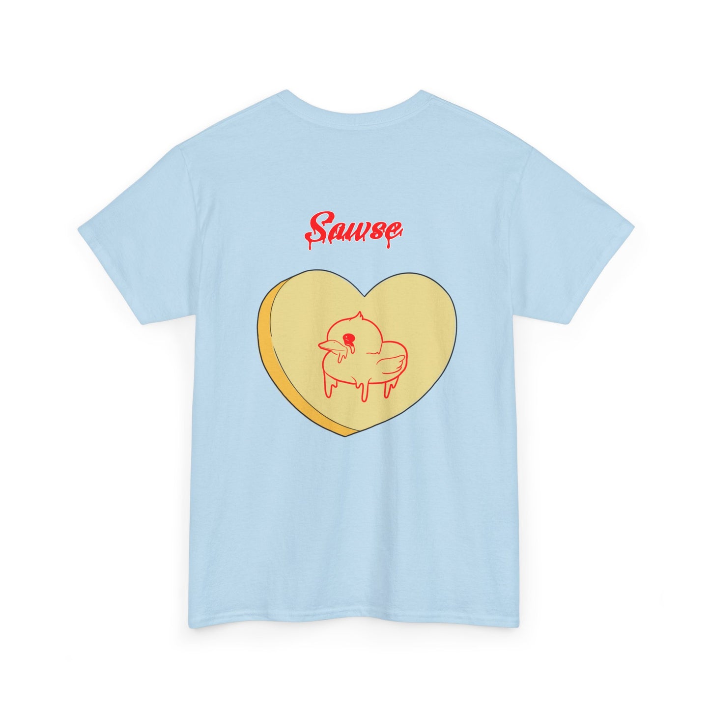 Conversation Heart Duck Sawse Logo Tee Heavy Cotton 04