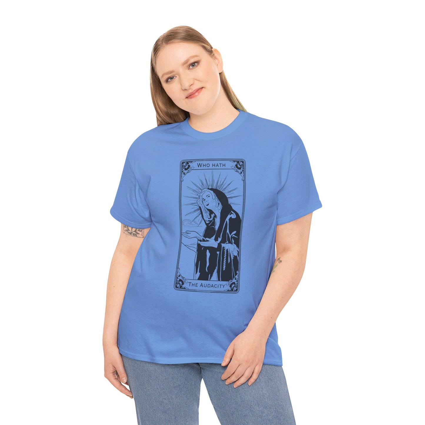 The Audacity Tarot Card 100% Cotton Tee x BLK