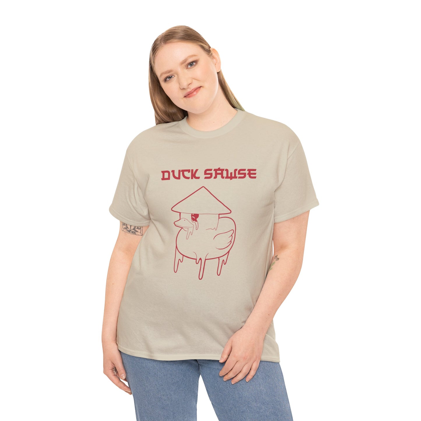 Duck Sawse Chinese Take-Out Logo 100% Cotton Tee