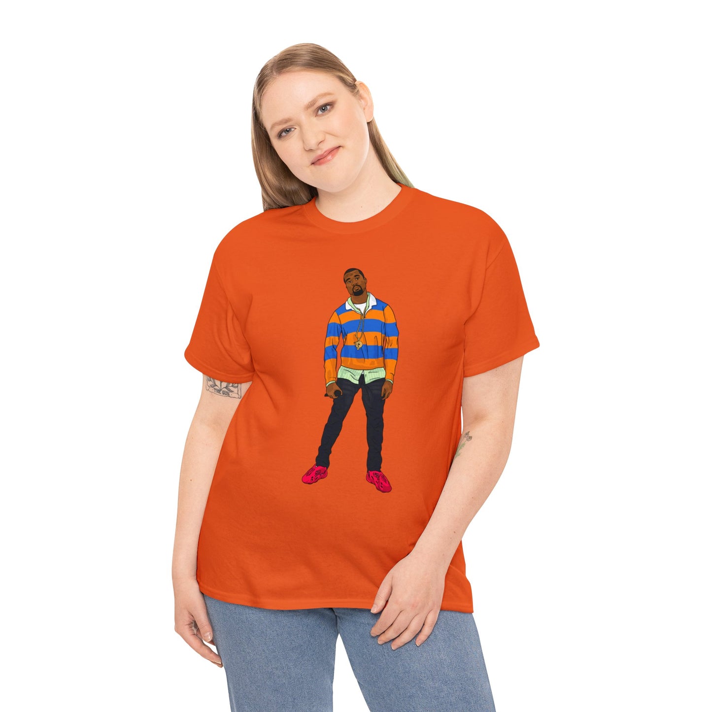 Ye College Dropout Unisex Heavy Cotton Foam Runner Vermilion Tee