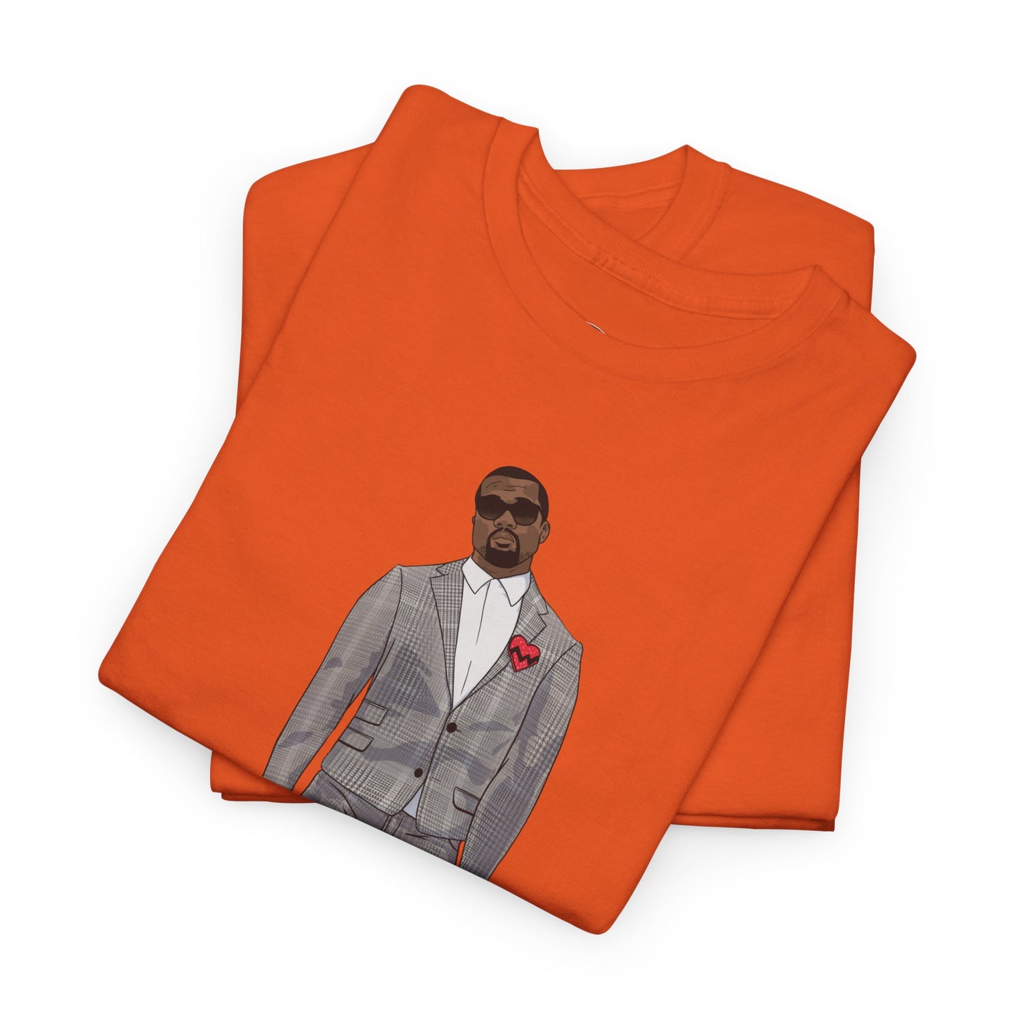 Ye 808 350 Red Stripe Tee Heavy Cotton