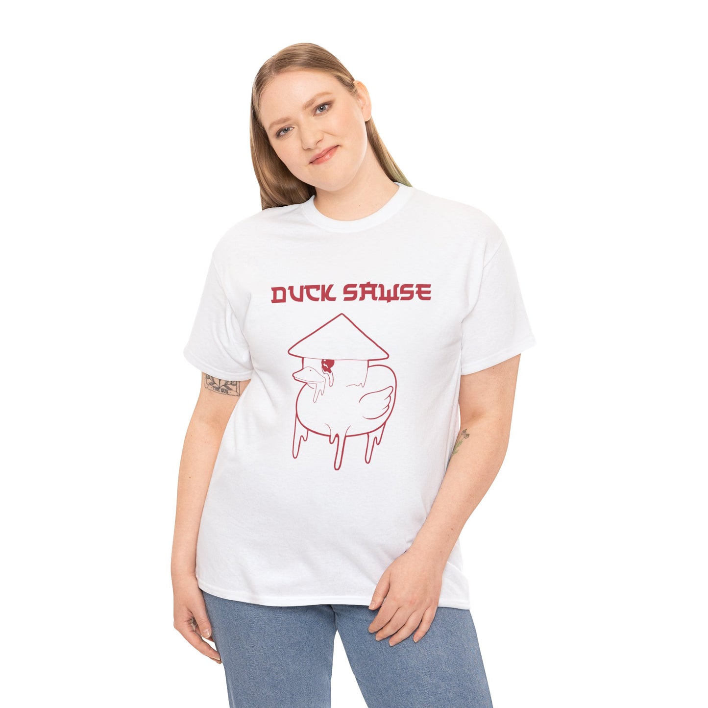 Duck Sawse Chinese Take-Out Logo 100% Cotton Tee