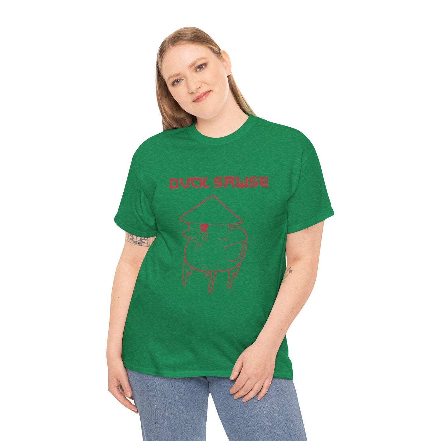 Duck Sawse Chinese Take-Out Logo 100% Cotton Tee