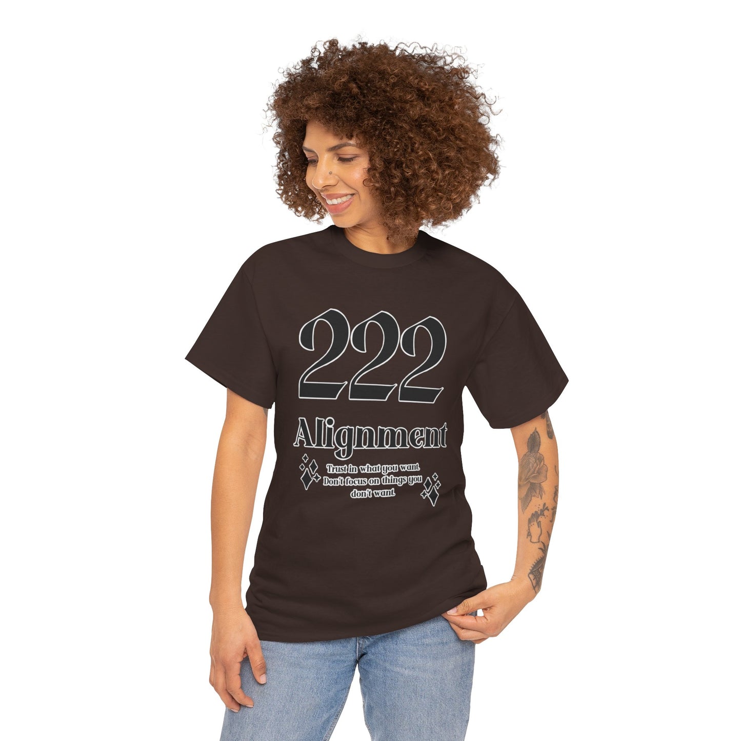 222 Alignment T-Shirt Angel Numbers x BLK