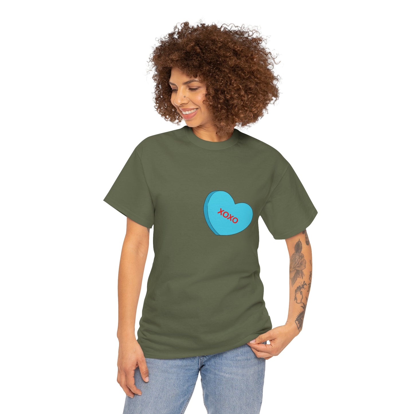 Conversation Heart Duck Sawse Logo Tee Heavy Cotton 06