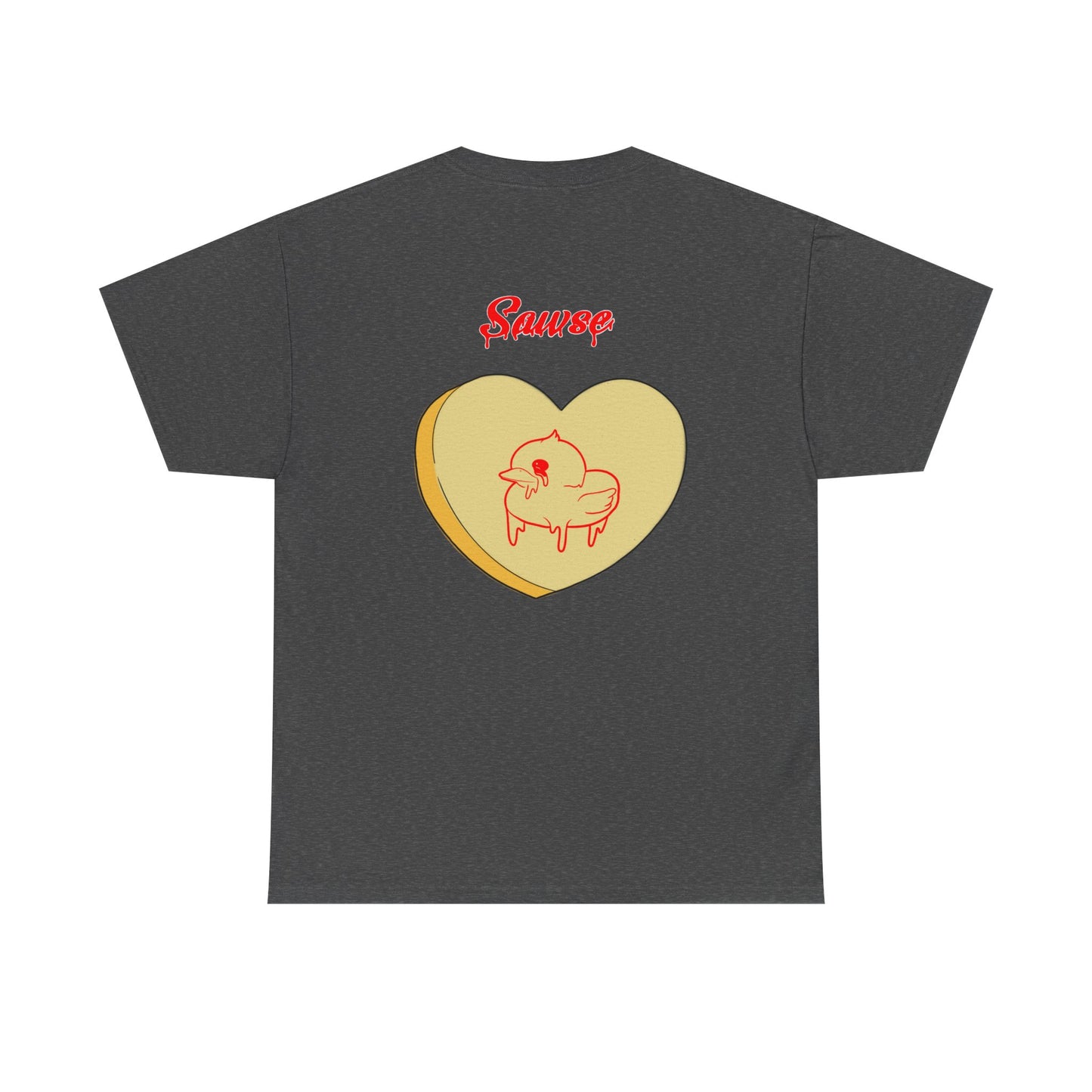 Conversation Heart Duck Sawse Logo Tee Heavy Cotton 04