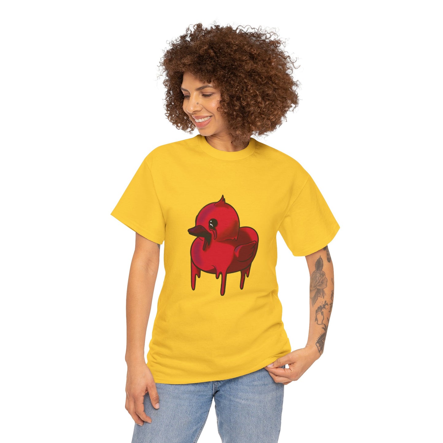 Red Suede Duck Sawse Tee Heavy Cotton