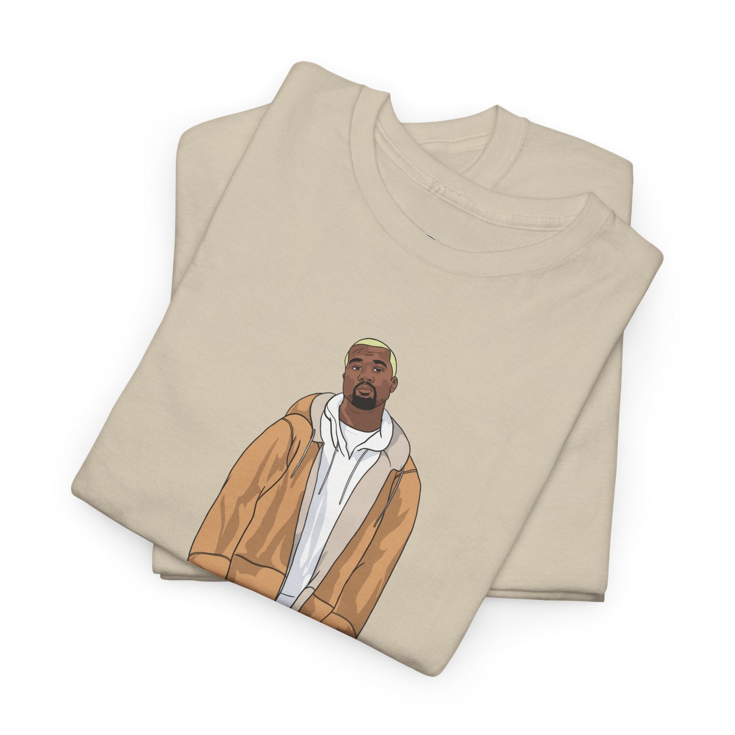 Blonde Ye 450 Cloud Black Tee Heavy Cotton