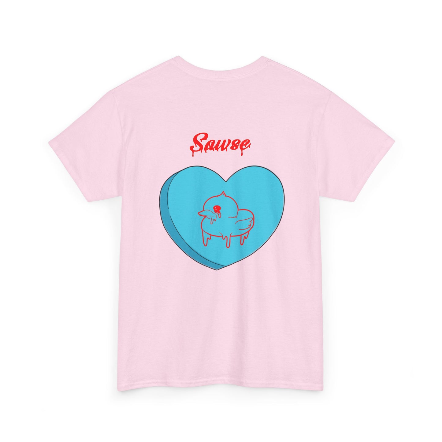 Conversation Heart Duck Sawse Logo Tee Heavy Cotton 06