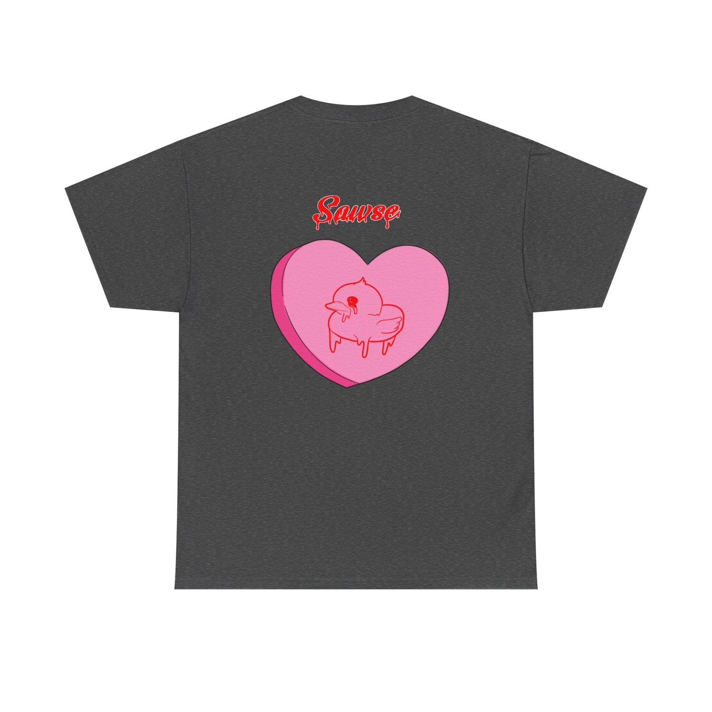 Conversation Heart Duck Sawse Logo Tee Heavy Cotton 05