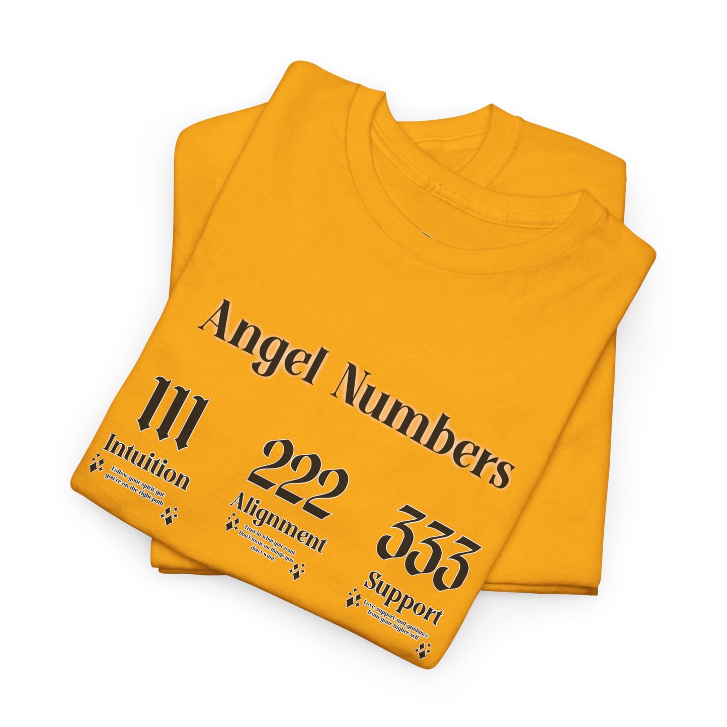 Angel Numbers - ALL BLK Heavy Cotton T-Shirt