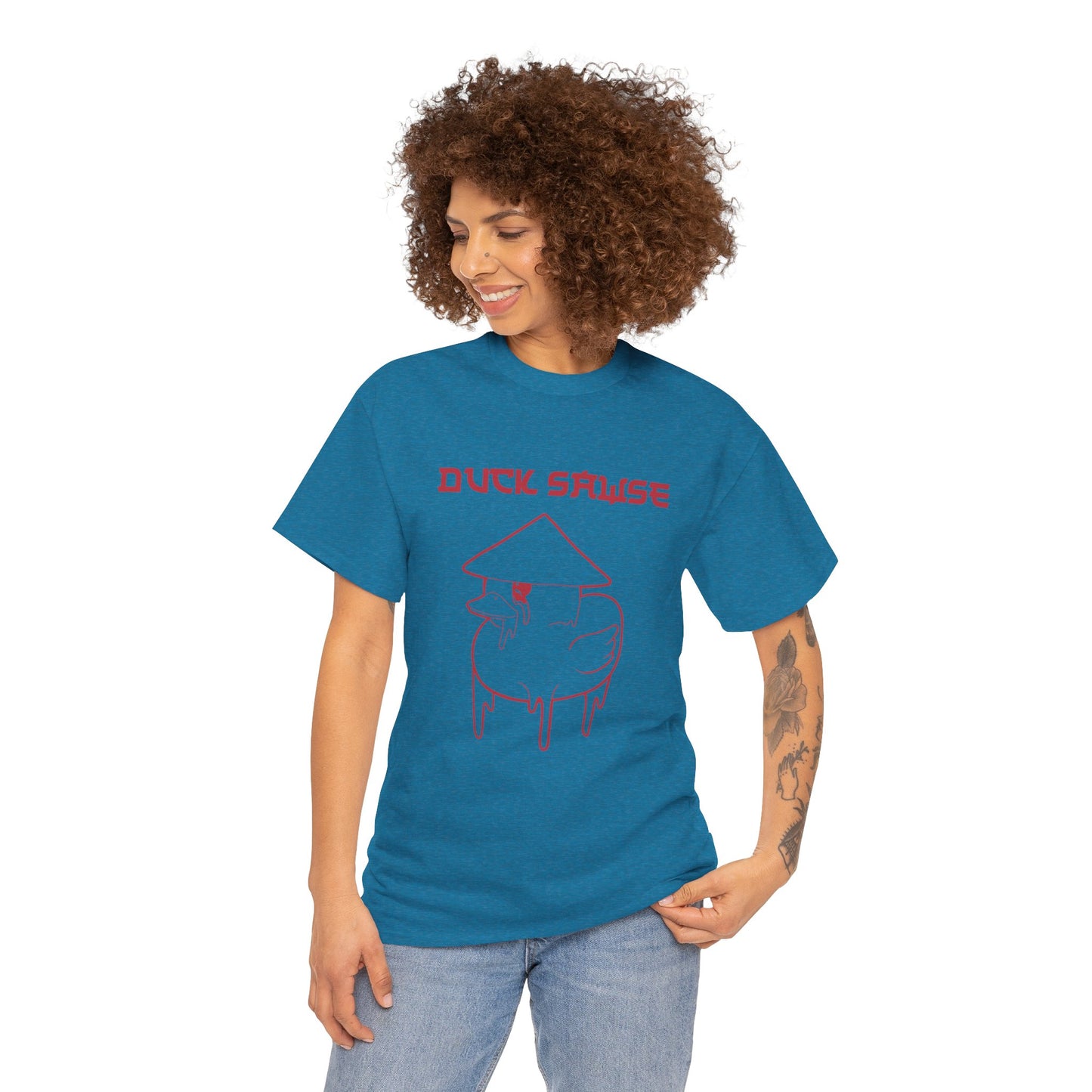 Duck Sawse Chinese Take-Out Logo 100% Cotton Tee