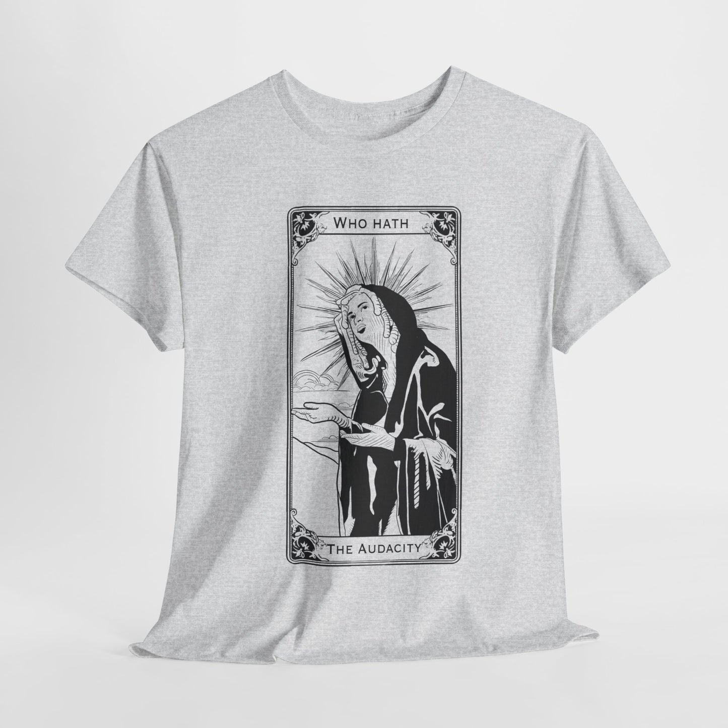 The Audacity Tarot Card 100% Cotton Tee x BLK