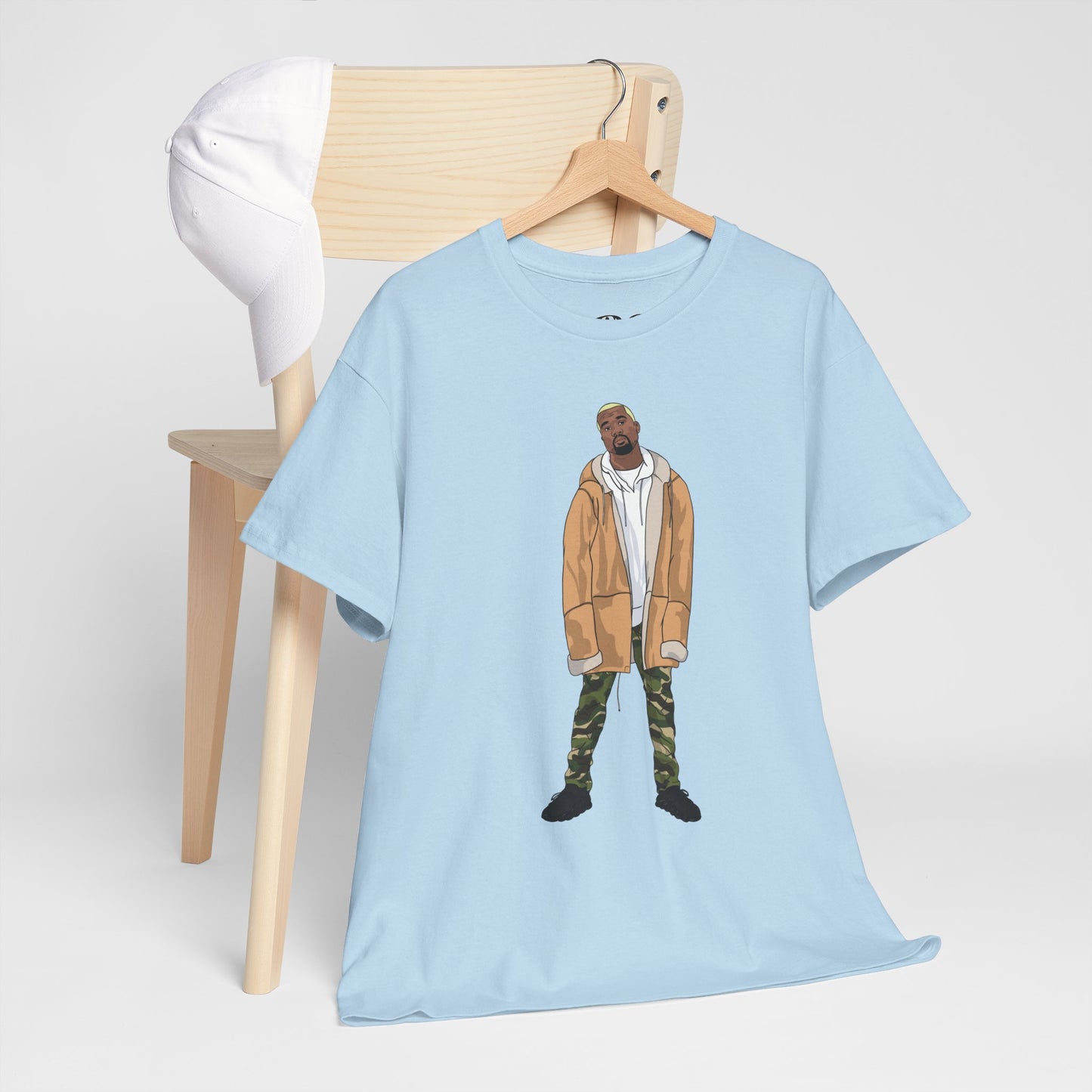 Blonde Ye 450 Cloud Black Tee Heavy Cotton