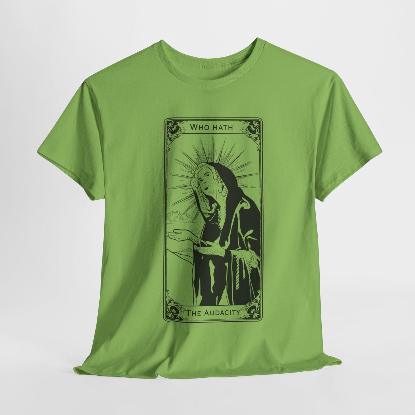 The Audacity Tarot Card 100% Cotton Tee x BLK