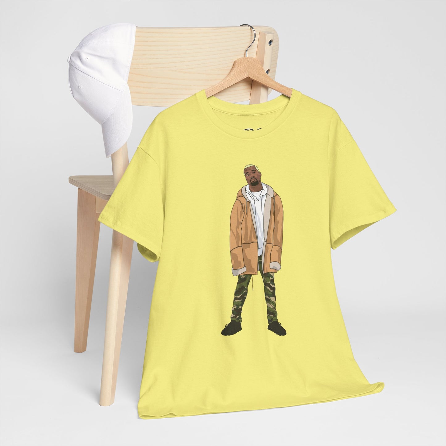 Blonde Ye 450 Cloud Black Tee Heavy Cotton