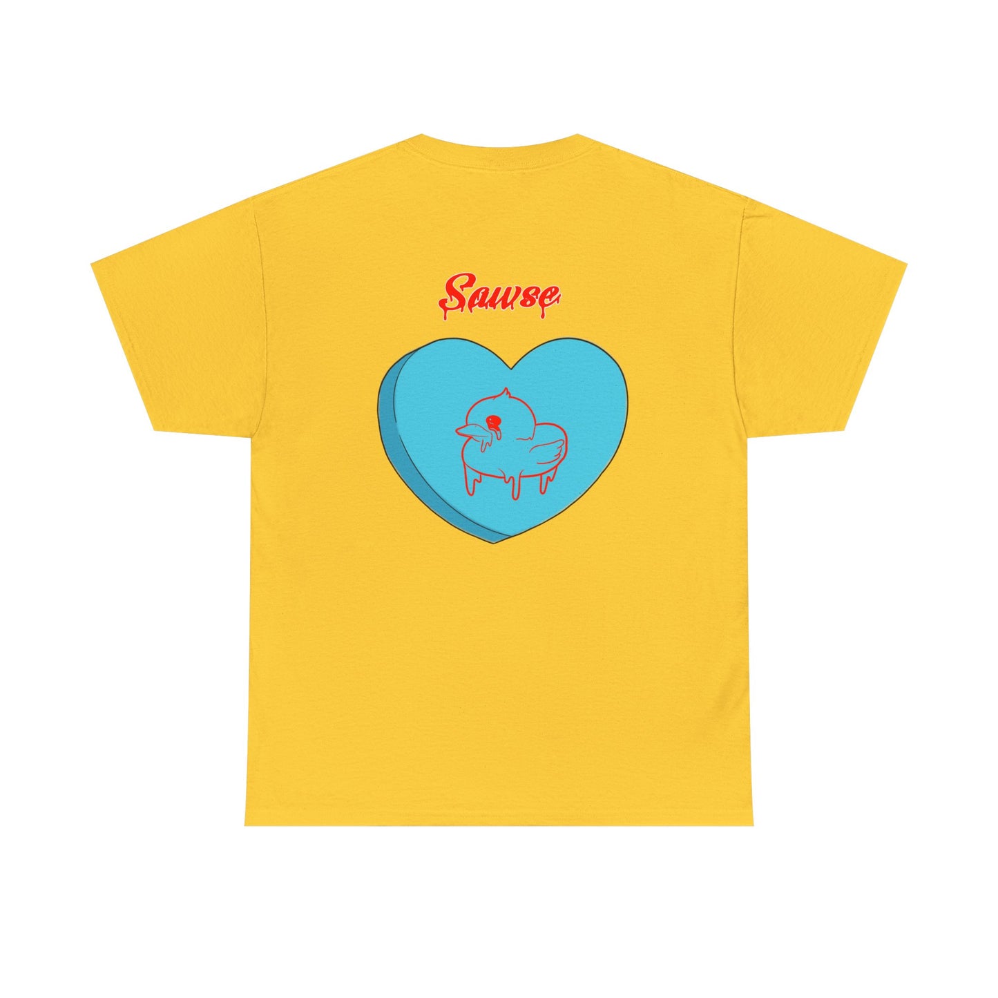 Conversation Heart Duck Sawse Logo Tee Heavy Cotton 06