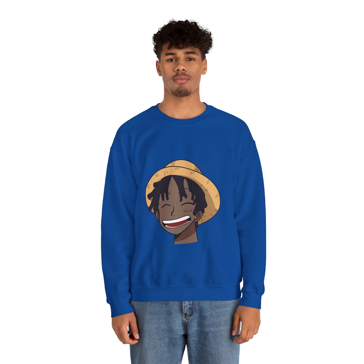 Black Luffy Crewneck Sweatshirt Heavy Blend™