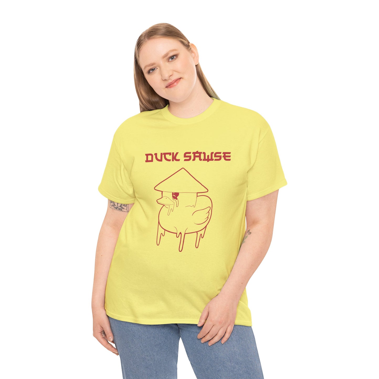 Duck Sawse Chinese Take-Out Logo 100% Cotton Tee