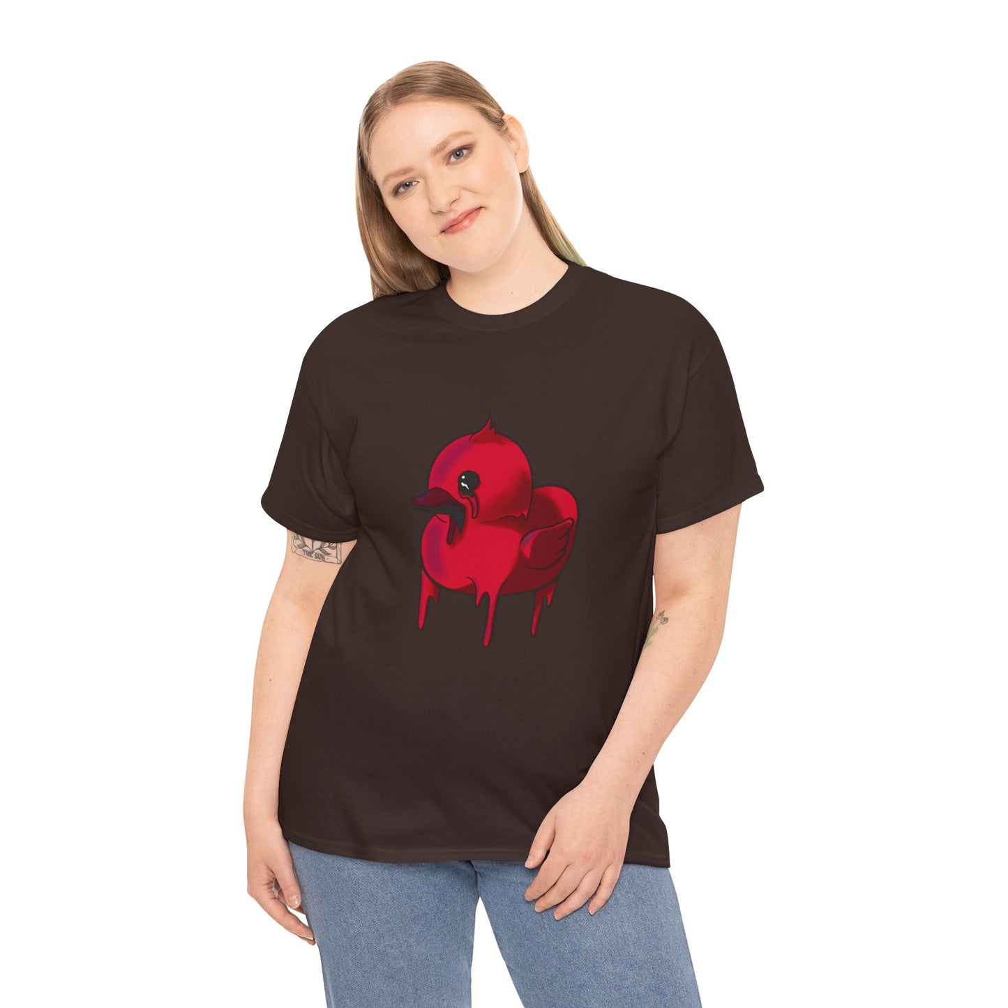 Red Suede Duck Sawse Tee Heavy Cotton