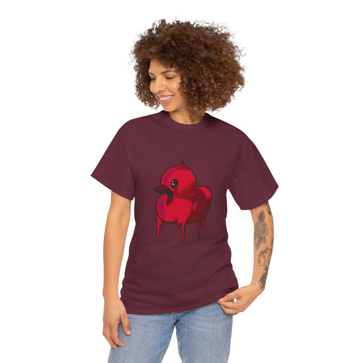 Red Suede Duck Sawse Tee Heavy Cotton