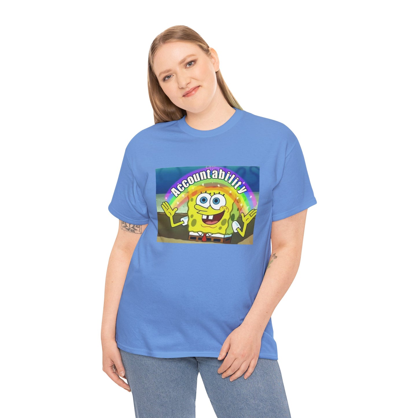 Sponge Bob Accountability Tee Heavy Cotton