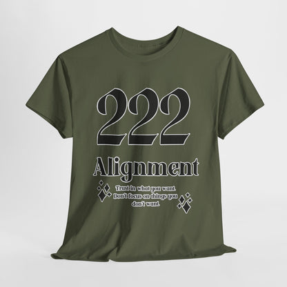 222 Alignment T-Shirt Angel Numbers x BLK