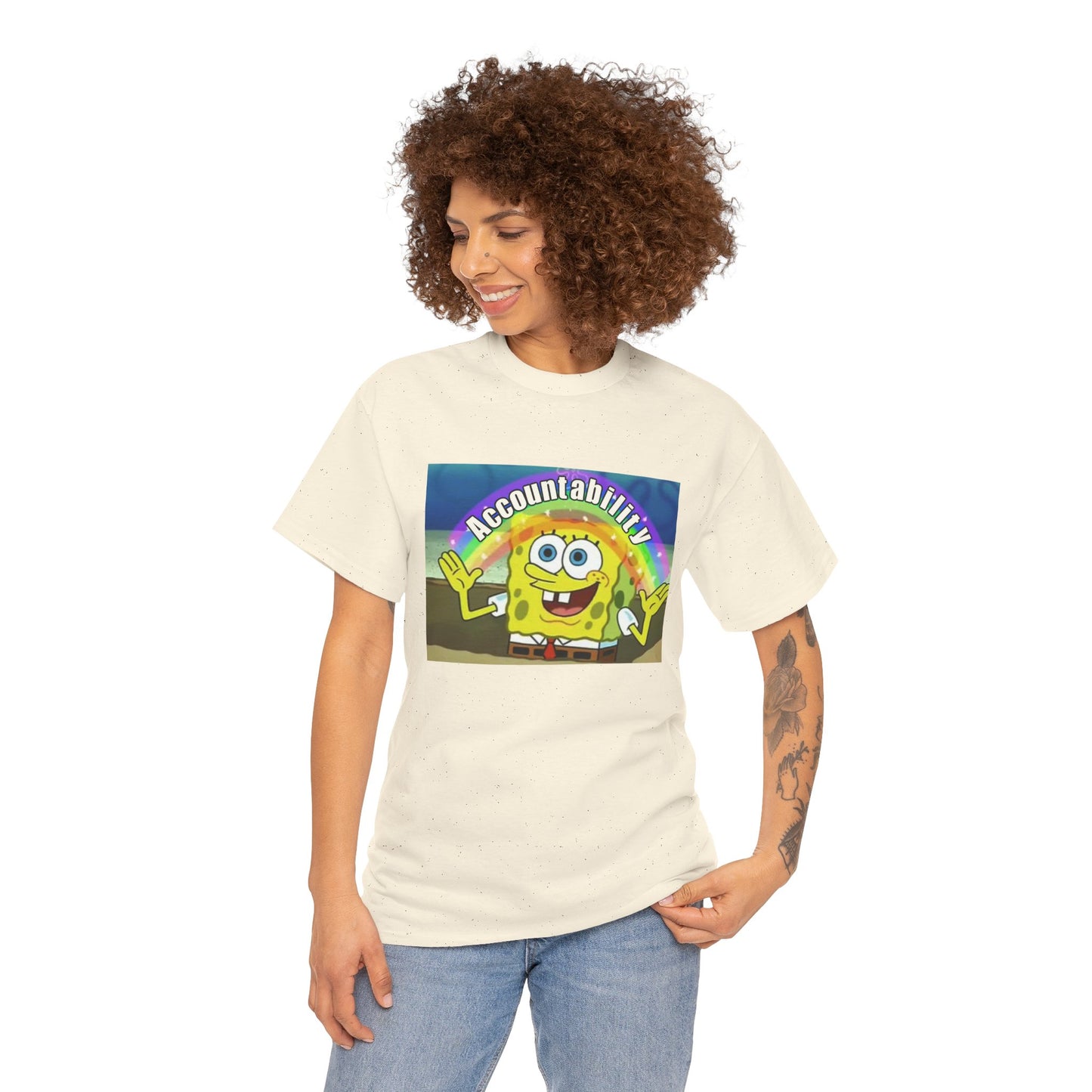 Sponge Bob Accountability Tee Heavy Cotton