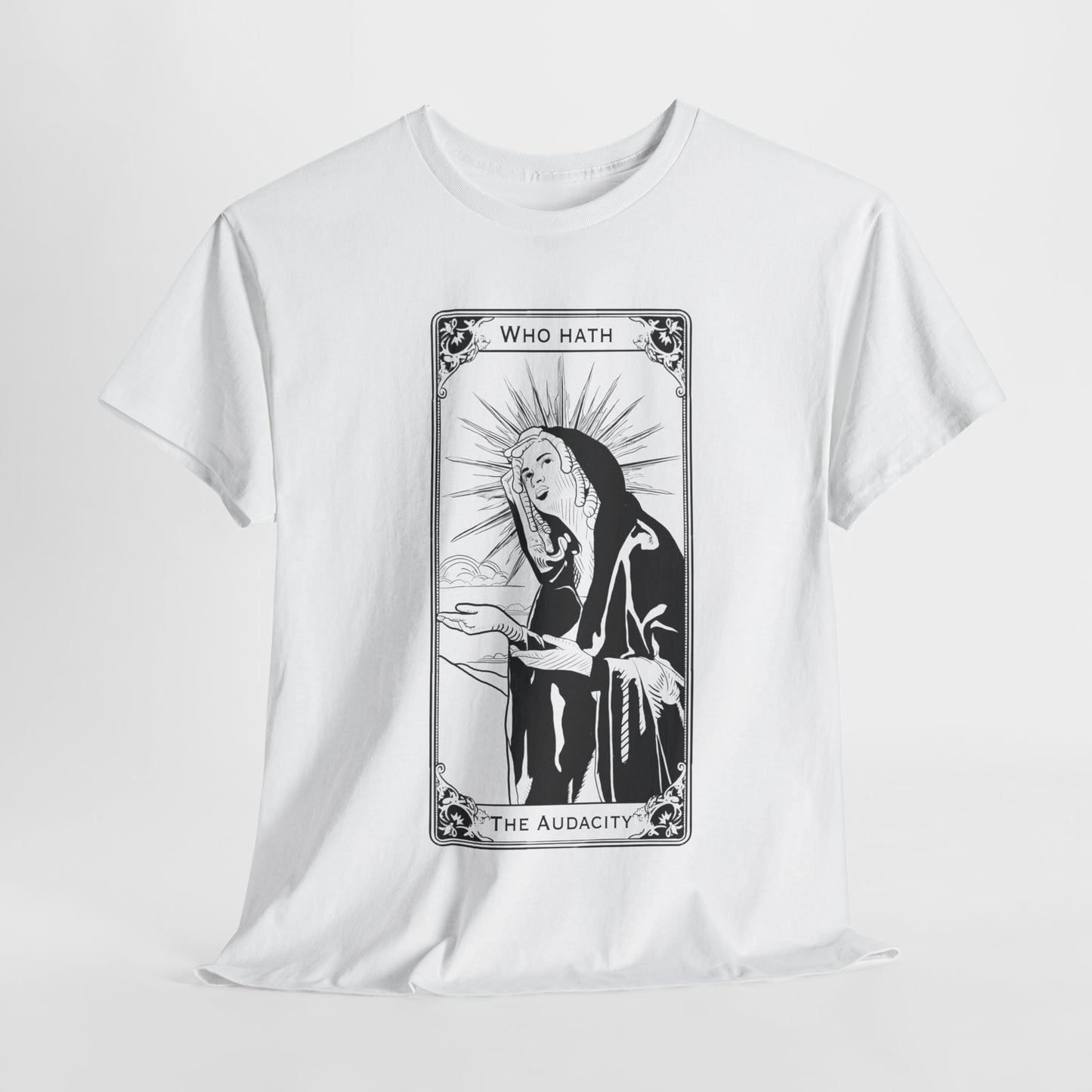 The Audacity Tarot Card 100% Cotton Tee x BLK